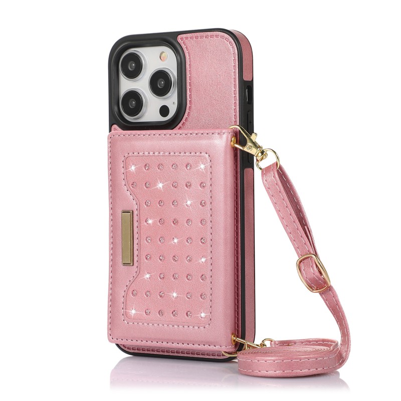 Back Cover Style Crossbody Card Slot Anti-theft Phone Case